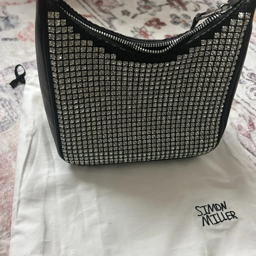 Simon Miller Snap Crystal Leather Shoulder Bag - Picture 10 of 10